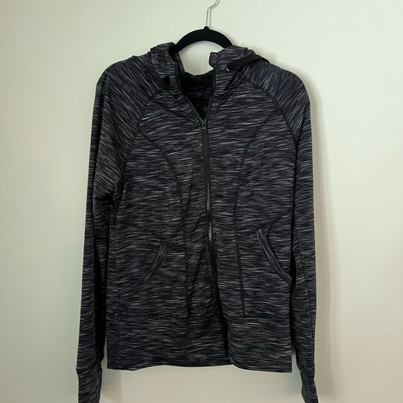 90 Degree By Reflex Jackets & Blazers - 90 Degree By Reflex Charcoal Zip-Up Jacket